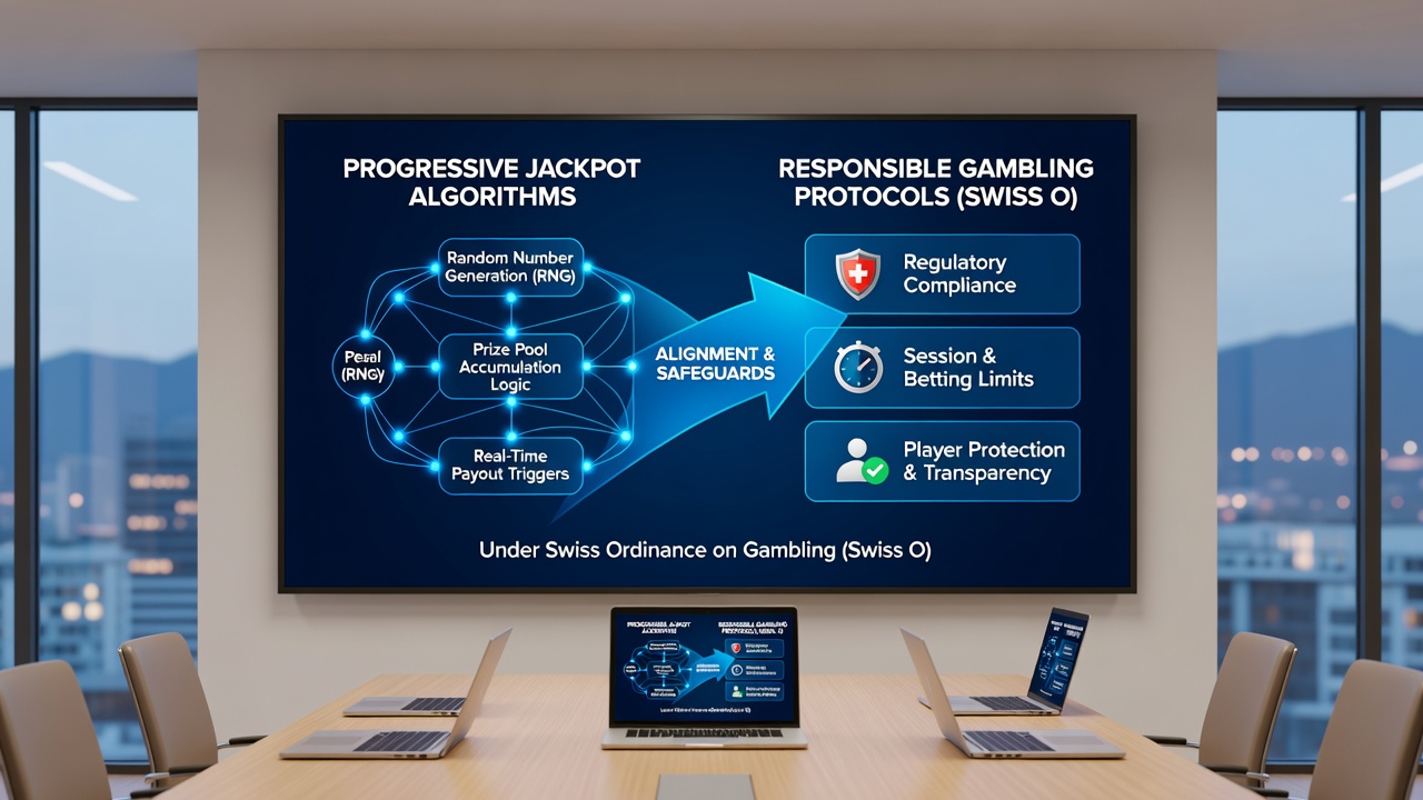 Data visualization of responsible gambling metrics in Swiss progressive jackpot environments