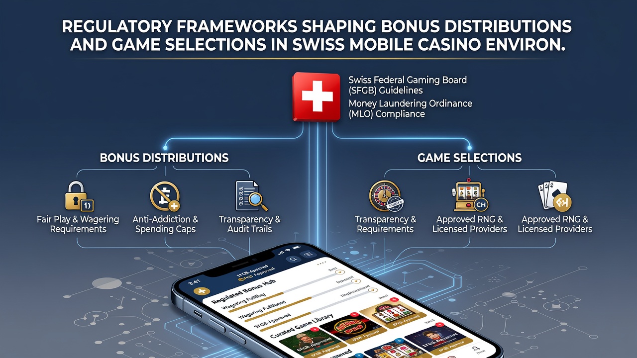 Mobile device displaying approved casino games under Swiss regulatory guidelines